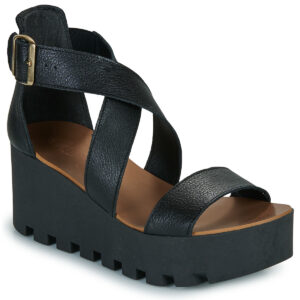 Sweet Lemon SUBWAY Nero Sandali con zeppa Donna