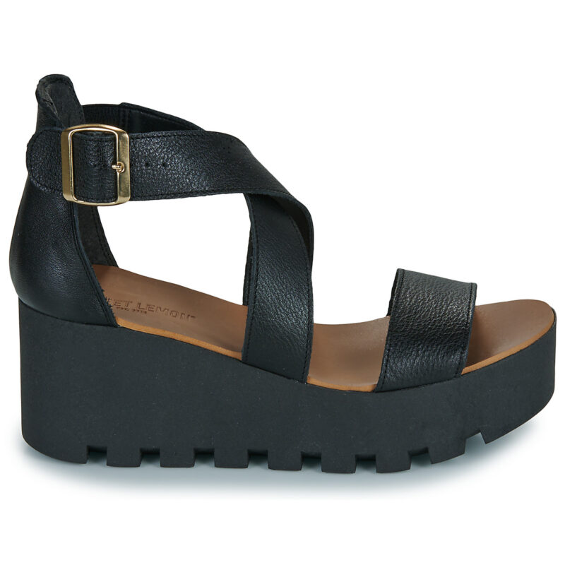 Sweet Lemon SUBWAY Nero Sandali con zeppa Donna - 2