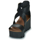 Sweet Lemon SUBWAY Nero Sandali con zeppa Donna - 3