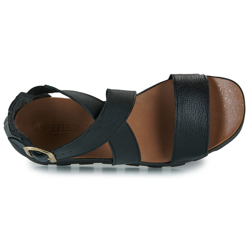 Sweet Lemon SUBWAY Nero Sandali con zeppa Donna - 6