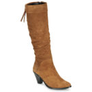 Regard RAKAFOU V2 CRTE VEL SILKY Brown Women's Heeled Boots - 1