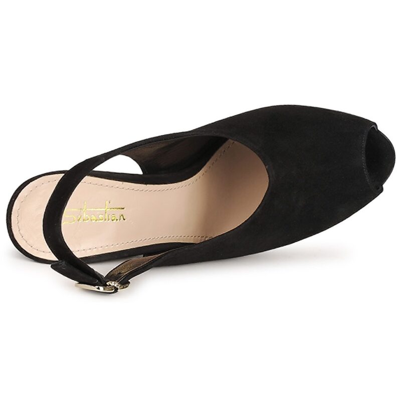 Sebastian CAMOSCIO Nero Sandali con tacco Donna - 6