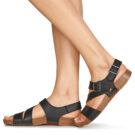 Art I BREATHE Black Low Sandals Women - 8