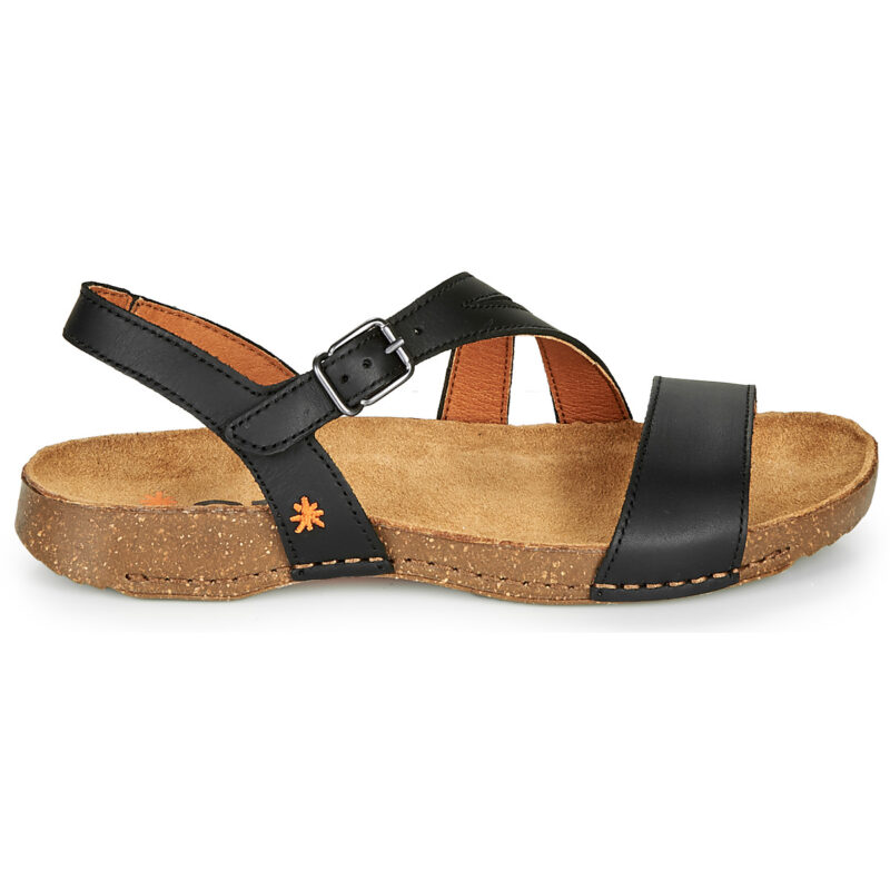 Art I BREATHE Black Low Sandals Women - 2