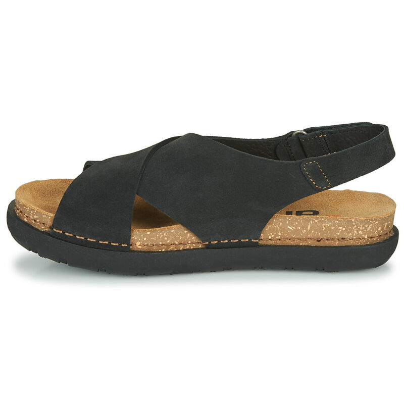 Art RHODES Black Wedge Sandals Women - 4