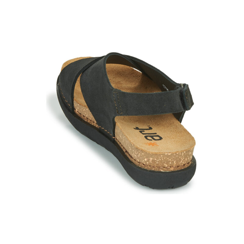 Art RHODES Black Wedge Sandals Women - 5