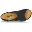 Art RHODES Black Wedge Sandals Women - 6