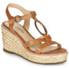 JB Martin EMANI Marrone Sandali con zeppa Donna