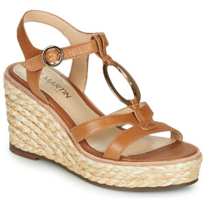 JB Martin EMANI Marrone Sandali con zeppa Donna