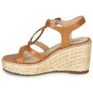 JB Martin EMANI Marrone Sandali con zeppa Donna - 4