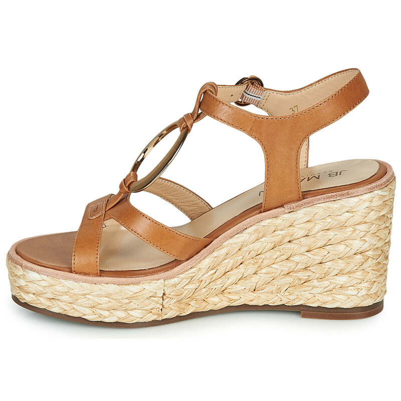 JB Martin EMANI Marrone Sandali con zeppa Donna - 4