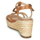 JB Martin EMANI Marrone Sandali con zeppa Donna - 5