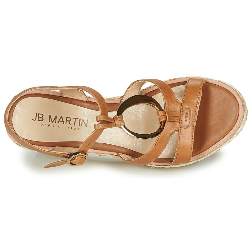 JB Martin EMANI Marrone Sandali con zeppa Donna - 6