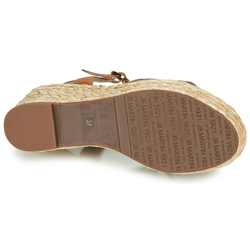 JB Martin EMANI Marrone Sandali con zeppa Donna - 7