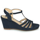 JB Martin QUIRA Blu Sandali con zeppa Donna - 2