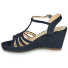 JB Martin QUIRA Blu Sandali con zeppa Donna - 4