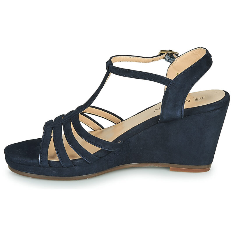 JB Martin QUIRA Blu Sandali con zeppa Donna - 4