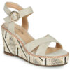 JB Martin EMEA Beige Sandali con zeppa Donna
