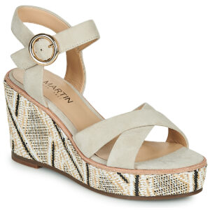 JB Martin EMEA Beige Sandali con zeppa Donna