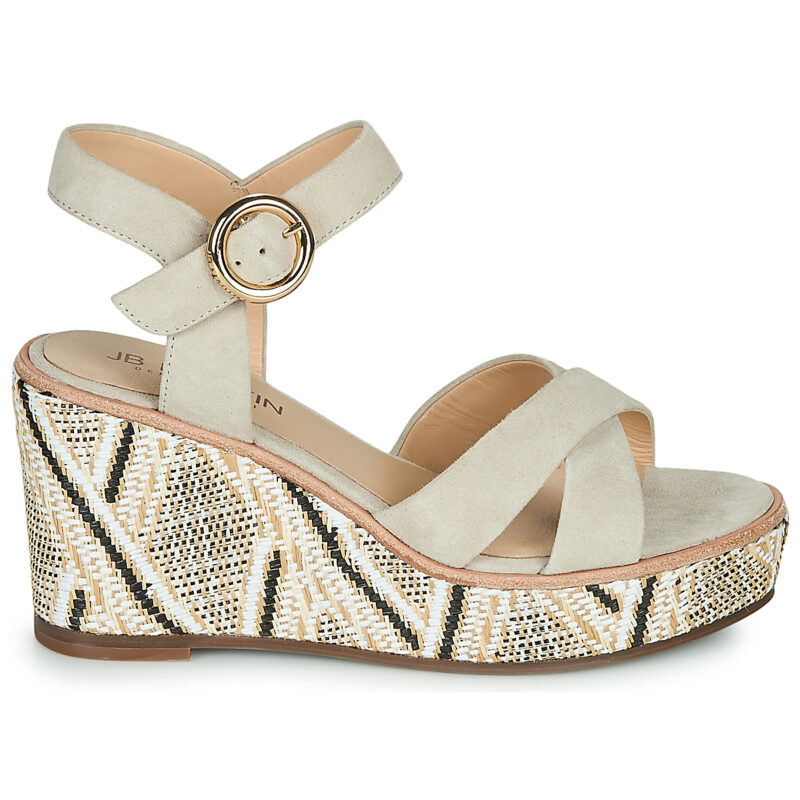 JB Martin EMEA Beige Sandali con zeppa Donna - 2