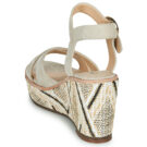 JB Martin EMEA Beige Sandali con zeppa Donna - 5
