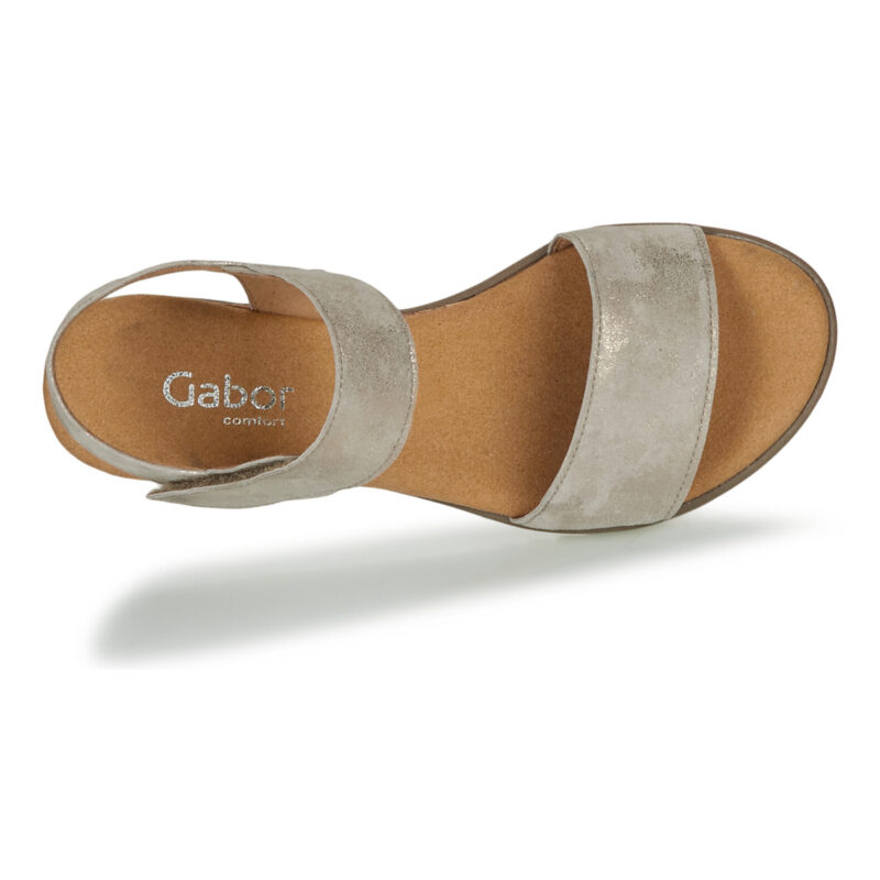 Gabor KARIBITOU Oro Sandali con zeppa Donna - 6