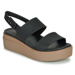 Crocs CROCS BROOKLYN LOW WEDGE W Nero Sandali bassi Donna