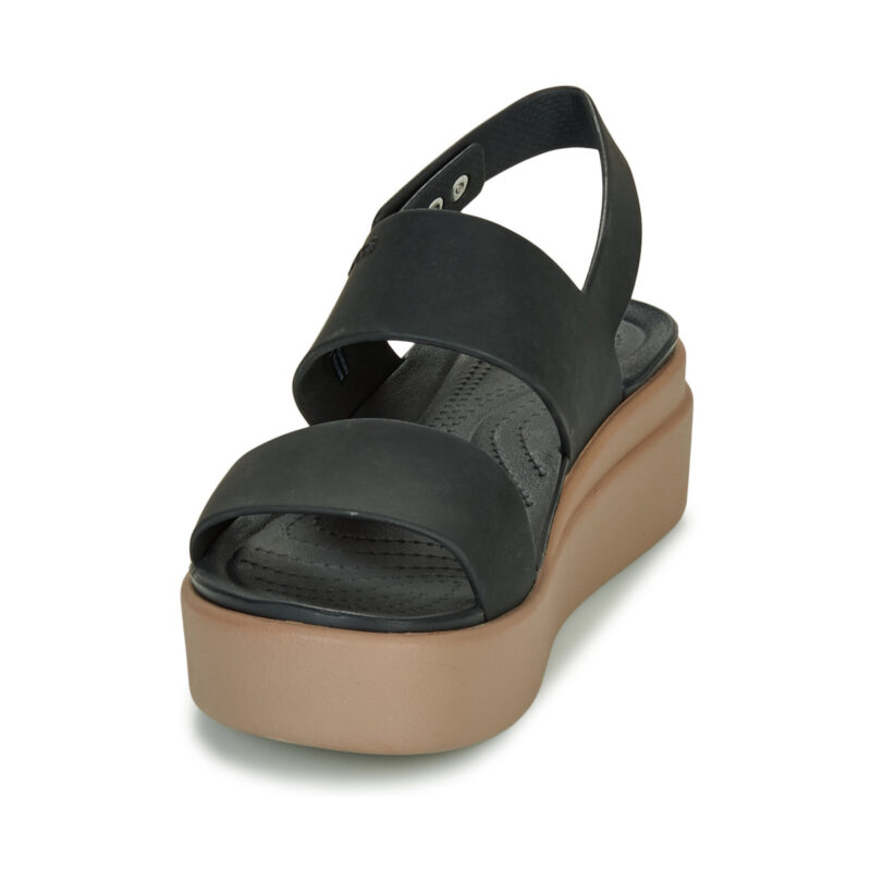 Crocs CROCS BROOKLYN LOW W Sandales plates noires pour femmes - 3
