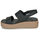Crocs CROCS BROOKLYN LOW W Sandales plates noires pour femmes - 4