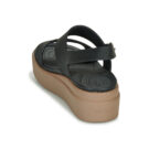 Crocs CROCS BROOKLYN LOW W Sandales plates noires pour femmes - 5