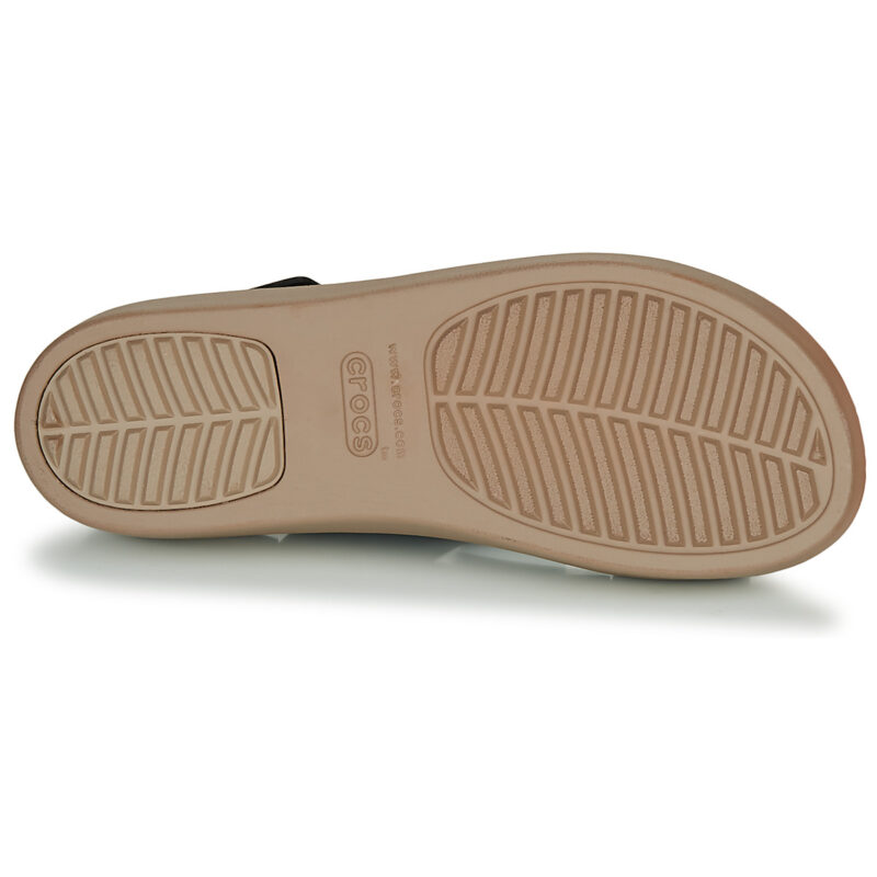 Crocs CROCS BROOKLYN LOW W Sandales plates noires pour femmes - 7