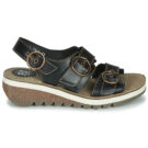 Fly London Sandales compens&eacute;es noires TEAR2 FLY pour femmes - 2