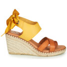 Pataugas FIONA Gelb Keilabsatz Sandalen Damen - 2