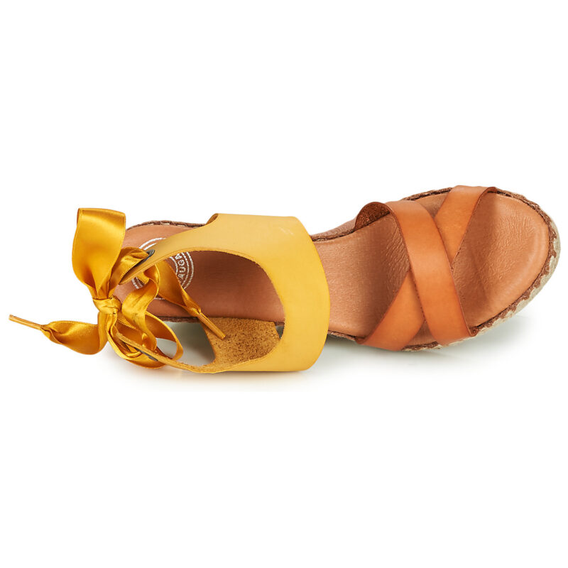 Pataugas FIONA Gelb Keilabsatz Sandalen Damen - 6