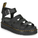 Dr. Martens BLAIRE BLACK HYDRO Schwarze Keilsandalen f&uuml;r Damen - Gr&ouml;&szlig;e 1