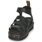 Dr. Martens BLAIRE BLACK HYDRO Schwarze Keilsandalen f&uuml;r Damen - Gr&ouml;&szlig;e 3