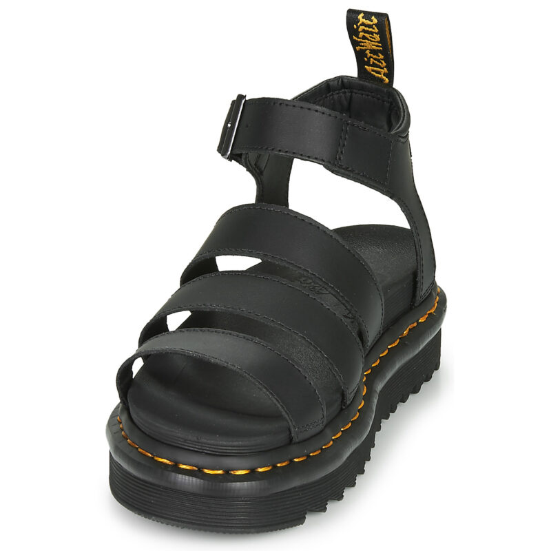 Dr. Martens BLAIRE BLACK HYDRO Schwarze Keilsandalen f&uuml;r Damen - Gr&ouml;&szlig;e 3