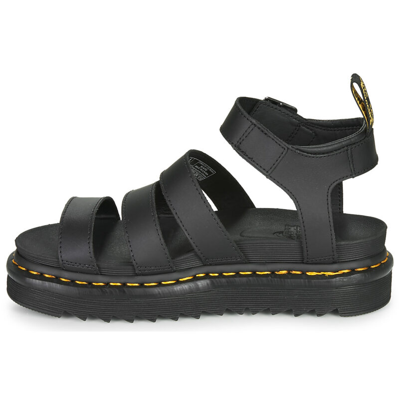 Dr. Martens BLAIRE BLACK HYDRO Schwarze Keilsandalen f&uuml;r Damen - Gr&ouml;&szlig;e 4