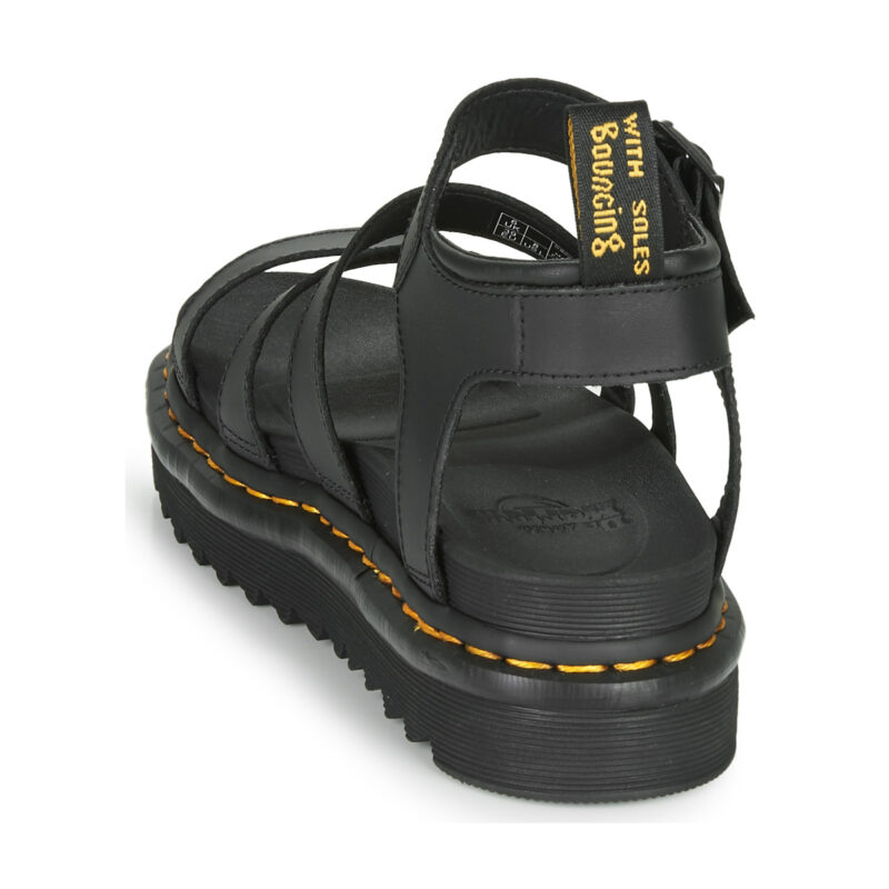 Dr. Martens BLAIRE BLACK HYDRO Schwarze Keilsandalen f&uuml;r Damen - Gr&ouml;&szlig;e 5