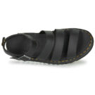 Dr. Martens BLAIRE BLACK HYDRO Schwarze Keilsandalen f&uuml;r Damen - Gr&ouml;&szlig;e 6