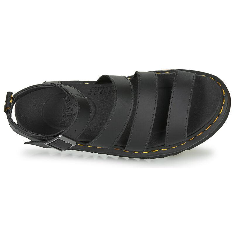 Dr. Martens BLAIRE BLACK HYDRO Schwarze Keilsandalen f&uuml;r Damen - Gr&ouml;&szlig;e 6