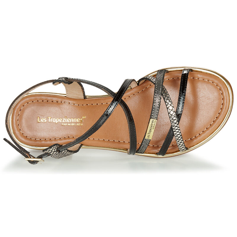 Les Tropeziennes par M.Belarbi HARRY Black Flat Sandals Women - 6