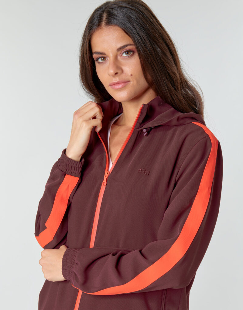 Felpe con capuchino Lacoste Sudaderas con capucha para mujer AMINA Bordeaux - 5