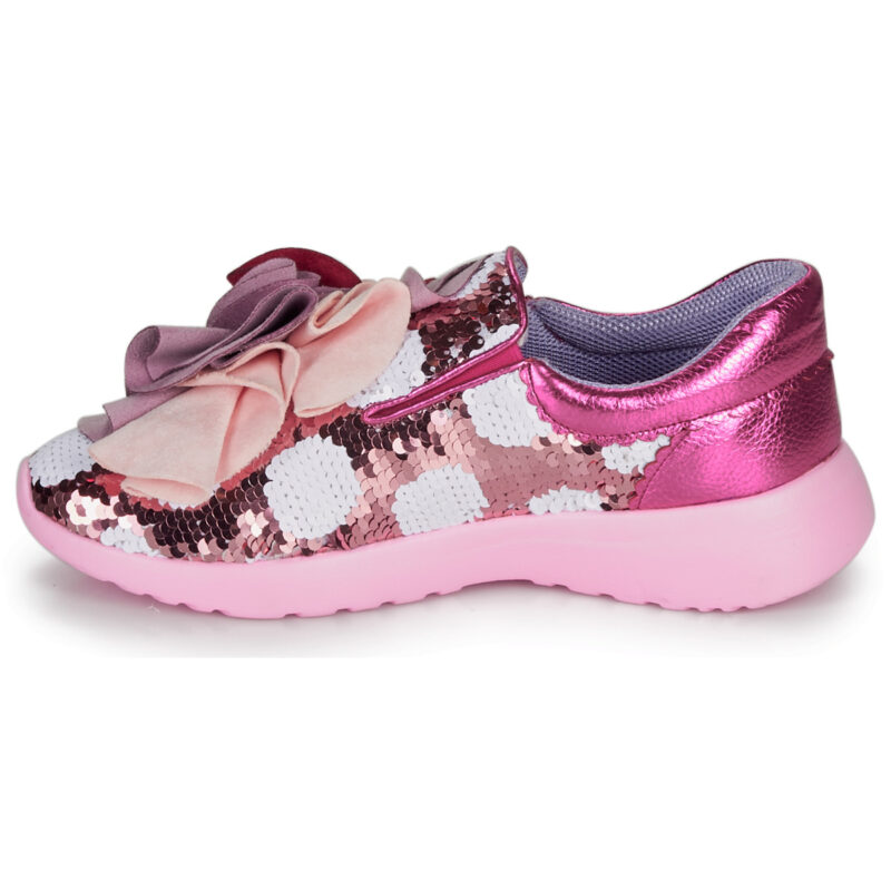 Irregular Choice RAGTIME RUFFLES Pink Low Top Sneakers Women - 4