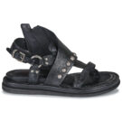 Airstep / A.S.98 POLA Schwarz Flache Sandalen Damen - 2