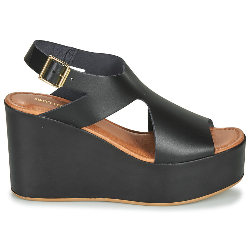 Sweet Lemon IJOX Nero Sandali con zeppa Donna - 2