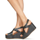 Sweet Lemon IJOX Nero Sandali con zeppa Donna - 8