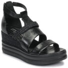 Mjus BELLANERA Schwarze Keilsandalen f&uuml;r Damen - Gr&ouml;&szlig;e 1