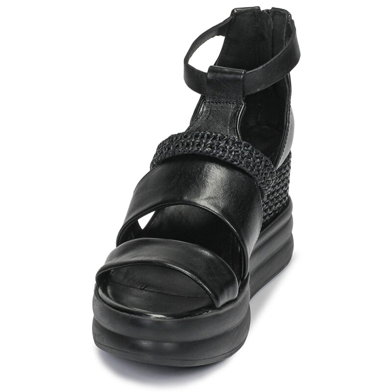 Mjus BELLANERA Schwarze Keilsandalen f&uuml;r Damen - Gr&ouml;&szlig;e 3