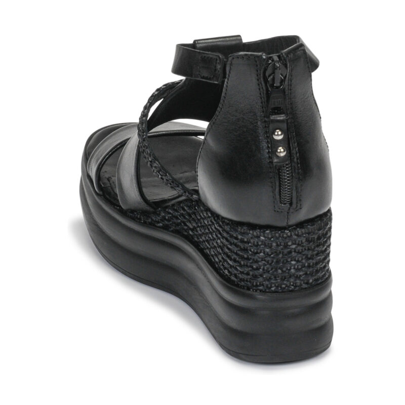 Mjus BELLANERA Schwarze Keilsandalen f&uuml;r Damen - Gr&ouml;&szlig;e 5